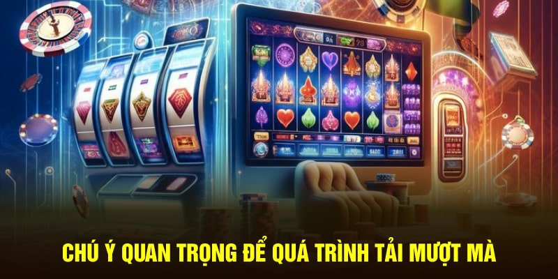 Chú ý quan trọng để quá trình tải mượt mà